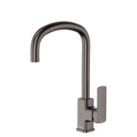 Premium Square Gun Metal Grey Sink Mixer